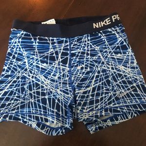 Nike Pro Spandex Blue Print